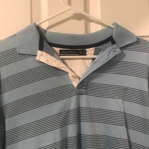 Nautical light blue polo